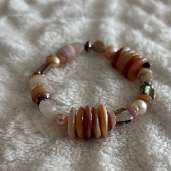 Silpada Blush and Silver Beaded Bracelet - Picture 3 of 4